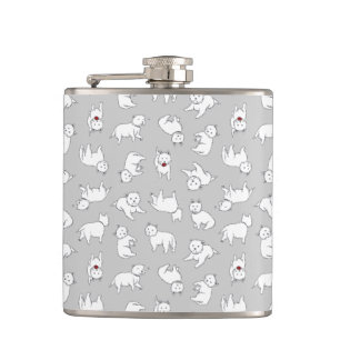 Spielerische Westies Flasche Flachmann