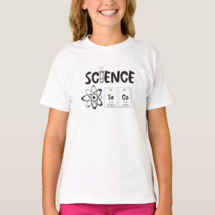 Spielerische Wissenschaft TaCo-Typografie T-Shirt