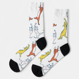 Spielerische Yoga Cat Socks Socken