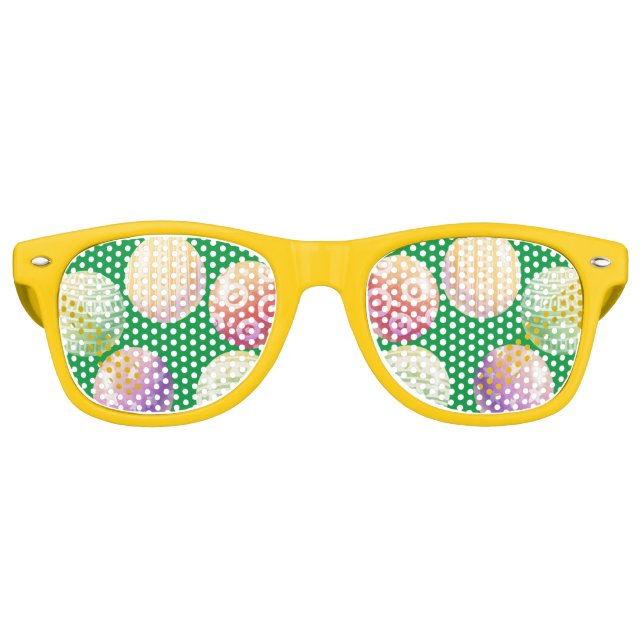 Spielerischer bunter Balls Spaß Partybrille (Vorderseite)