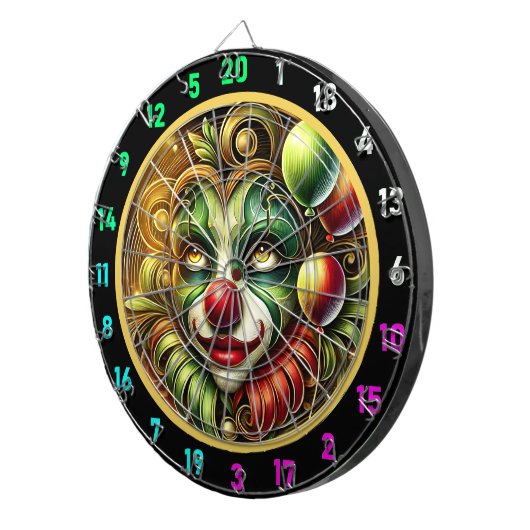 Spielerischer Clown mit Balloons Dartboard für Gam Dartscheibe (Vorderseite rechts)