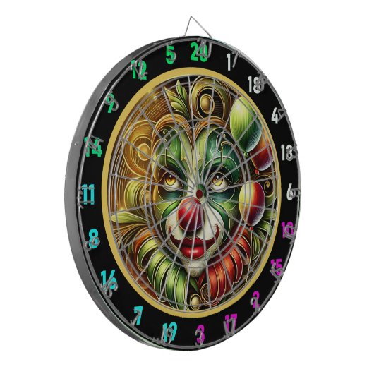 Spielerischer Clown mit Balloons Dartboard für Gam Dartscheibe (Vorderseite Links)