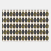 spielerischer Floating Text Gothic Harlequin Geschenkpapier Set (Vorderseite 2)