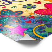 Spielerischer Geblüht Inspirationsbutterfly Hübsch Fotodruck (Ecke)