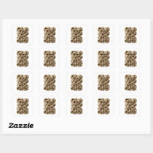 Spielerischer Gold NO MORE Sticker Grafik (Blatt)