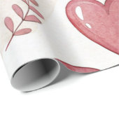 Spielerischer Herzschlag XOXO Valentine Geschenkpapier (Rolleneckpunkt)