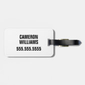 Spielerischer Hund Spaß an der Autofahrt Kunst dru Gepäckanhänger (Rückseite horizontal)