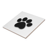 Spielerischer Hundetatzen-Druck für Hundeliebhaber Fliese (Seite)