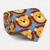 Spielerischer Löwe Krawatte (Gerollt)