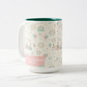 Spielerischer Neujahrsbeginn Individuelle Tasse (Vorderseite Links)