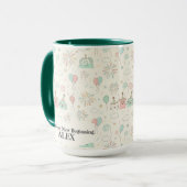 Spielerischer Neujahrsbeginn Individuelle Tasse (Vorderseite Links)