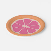 Spielerischer Pampelmusen-Scheibe-Pappteller Pappteller (Schrägansicht)