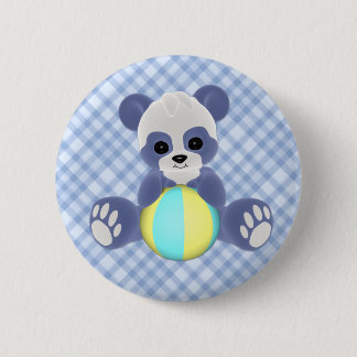 Spielerischer Panda-Baby-Knopf Button