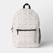 Spielerischer Retro Terrazzo Pattern Backpack Bedruckter Rucksack (Vorderseite)