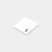 Spielerischer Rooster-Spaß Post-it Klebezettel (angewinkelt)