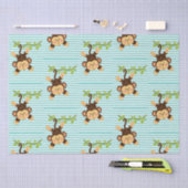 Spielerischer Safari-Affe - Spaß & Whimsical für K Seidenpapier (Handwerk)