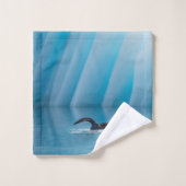 Spielerischer Seeotter Badhandtuch Set (Waschlappen)