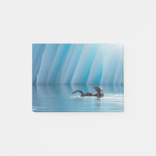 Spielerischer Seeotter Post-it Klebezettel