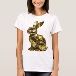 Spielerischer Silberner ABSTRACT ART Mode Druck T-Shirt