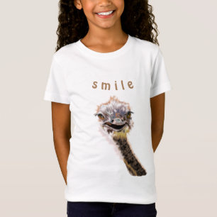 Spielerischer T - Shirt Happy Ostrich Smile