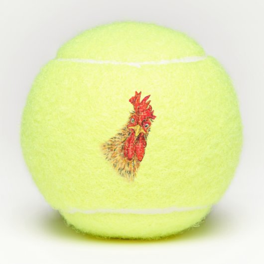 Spielerischer Tennisball Überraschender Rooster-Sp Tennisbälle (Vorderseite)