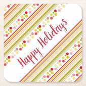 Spielerischer und farbenfroher Designer Rechteckiger Pappuntersetzer (Vorderseite)