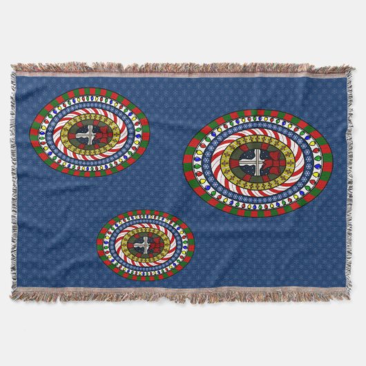 Spielerischer Weihnachtsbaum Decke (Vorderseite)