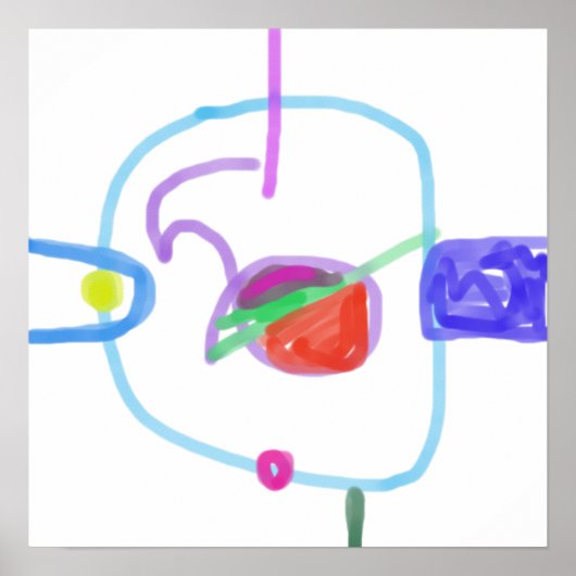 spielerisches abstraktes Design Poster (Vorne)