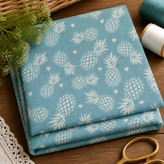 Spielerisches Ananas-Muster Stoff