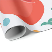 Spielerisches Apple-Muster Geschenkpapier (Rolleneckpunkt)