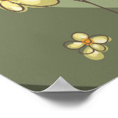 Spielerisches Aussehen mit Blume und Ladybird Poster (Ecke)