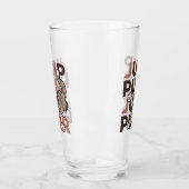 Spielerisches Cat Jump Design - Jump Purr Pun Artw Glas (Links)