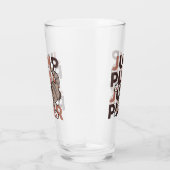 Spielerisches Cat Jump Design - Jump Purr Pun Artw Glas (Rechts)