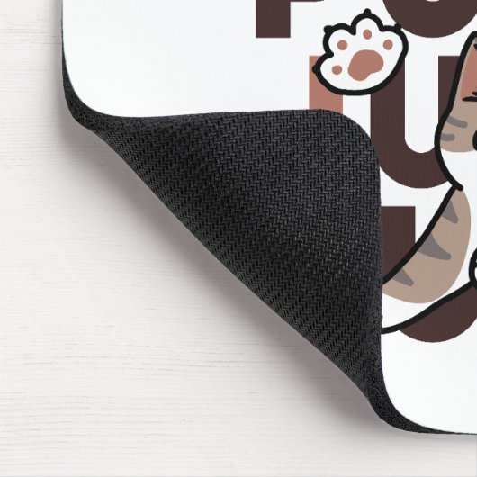 Spielerisches Cat Jump Design - Jump Purr Pun Artw Mousepad (Ecke)