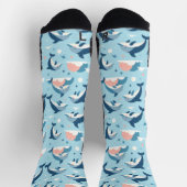 Spielerisches Delphinmuster Socken (Oben)