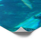 Spielerisches Delphinposter Poster (Ecke)