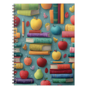 Spielerisches Design mit Büchern und Apple Notizblock