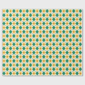 Spielerisches Diamant-Erdbeermuster Geschenkpapier (Flach)