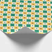Spielerisches Diamant-Erdbeermuster Geschenkpapier (Ecke)
