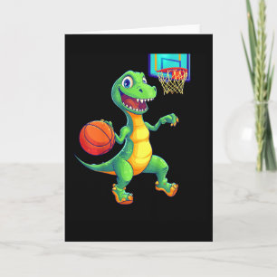 Spielerisches Dinosaurier-Skelett-Design für Kinde Karte