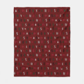 spielerisches Drehbuch fröhlich Weihnachten bunt Fleecedecke (Vorderseite)