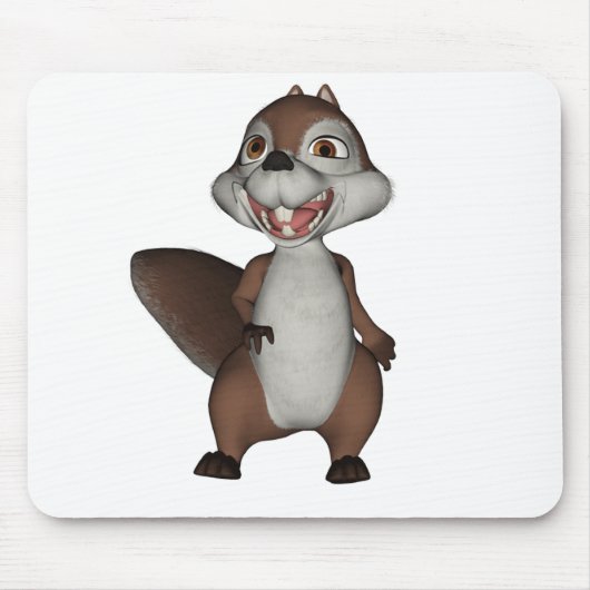 Spielerisches Eichhörnchen Mousepad (Vorne)
