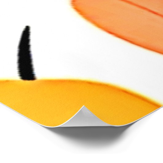 Spielerisches Faultier, das von einem Baum hängt Poster (Ecke)