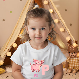 Spielerisches Ferkel-Shirt für Kleinkinder Kleinkind T-shirt