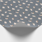 Spielerisches Ghosts Halloween-Muster Geschenkpapier (Ecke)