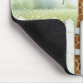 Spielerisches Giraffe mit Daisy Mousepad (Ecke)
