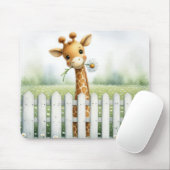 Spielerisches Giraffe mit Daisy Mousepad (Mit Mouse)