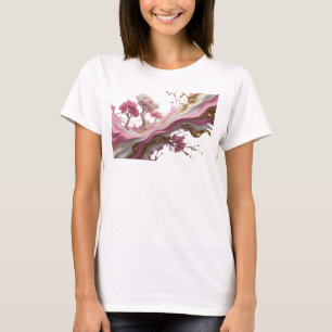 Spielerisches Gold ABSTRACTE KUNST Künstlerisches T-Shirt
