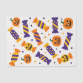 Spielerisches Halloween Candy and Jack-o' Lanterns Seidenpapier (Vorderseite)