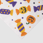 Spielerisches Halloween Candy and Jack-o' Lanterns Seidenpapier (Ausschnitt)